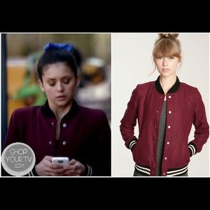 BDG Burgundy Baseball jacket